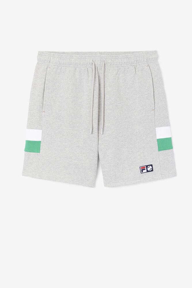 Fila Langlen Shorts Grey - Mens - 79351OKYT